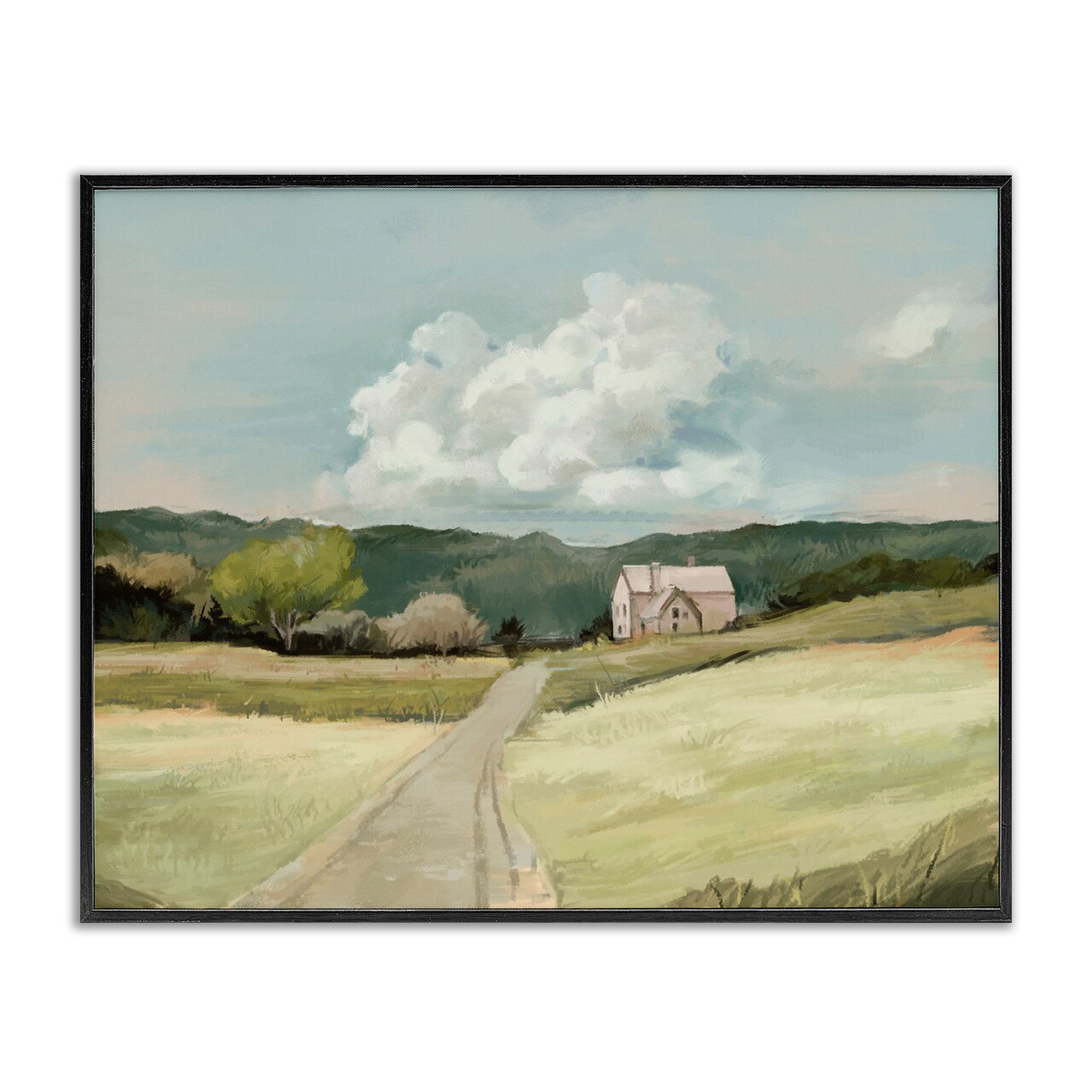 Stupell Industries Road Leading Home Countryside Framed Giclee Art
